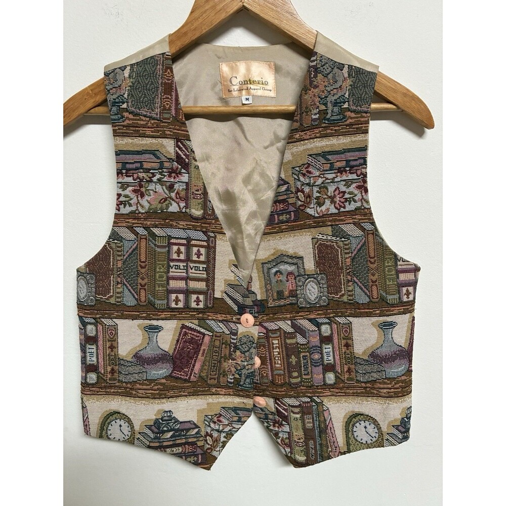 Vintage Conterio Vest Bookshelves Size Medium American Made